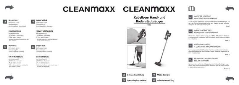 Cleanmaxx 11052 User manual