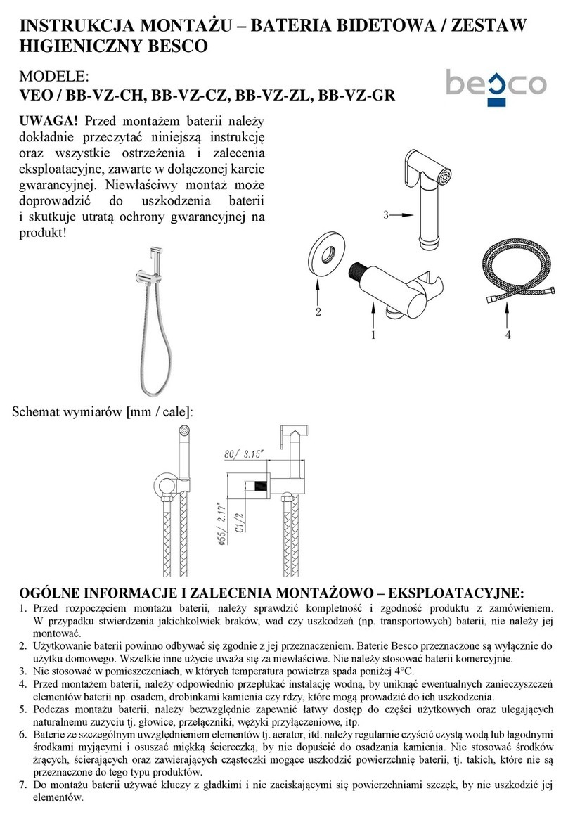 Besco VEO BB-VZ-CH installation manual
