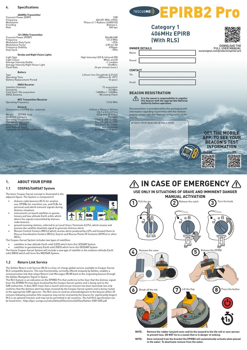 Ocean Signal EPIRB2 user manual