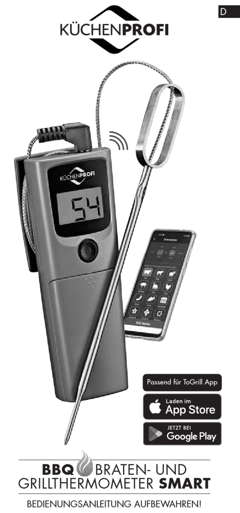 Küchenprofi BBQ ROAST AND BARBECUE THERMOMETER SMART user guide