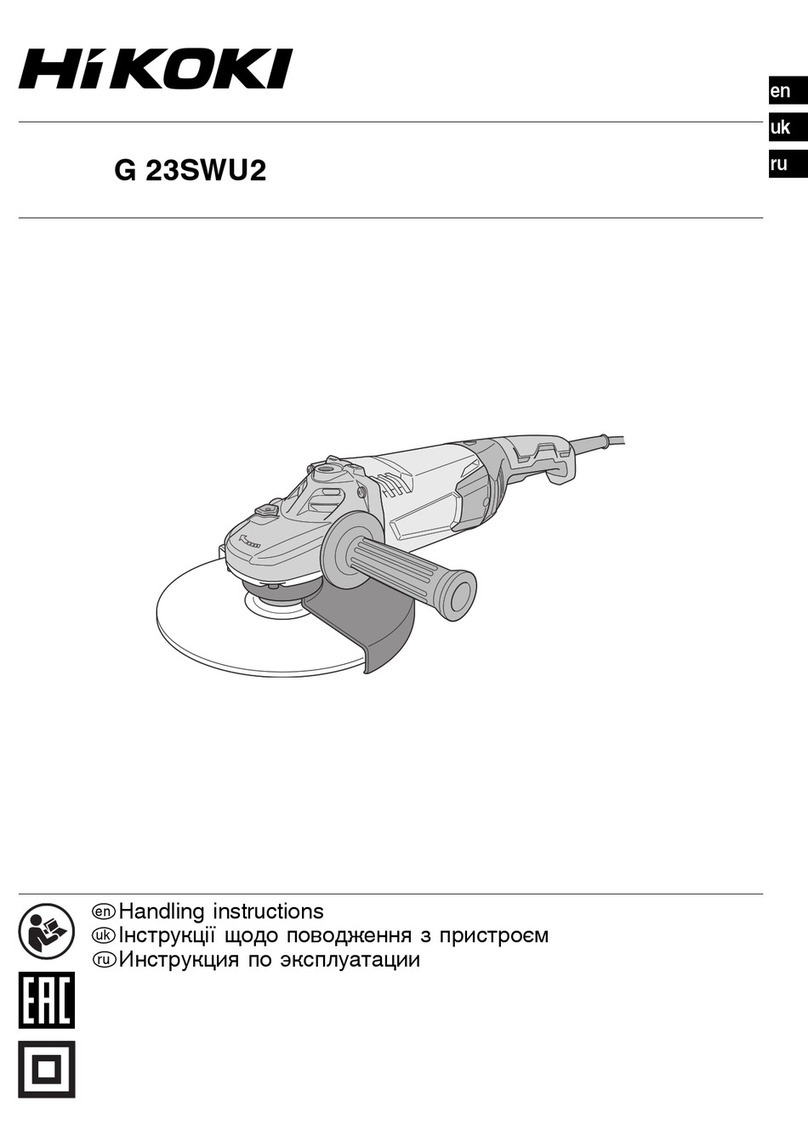 HIKOKI G 23SWU2 Handling instructions