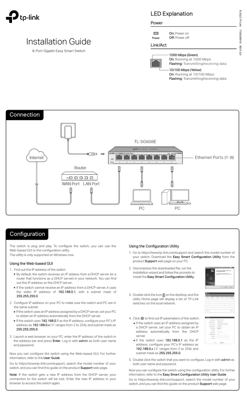 TP-Link TL-SG608E installation guide