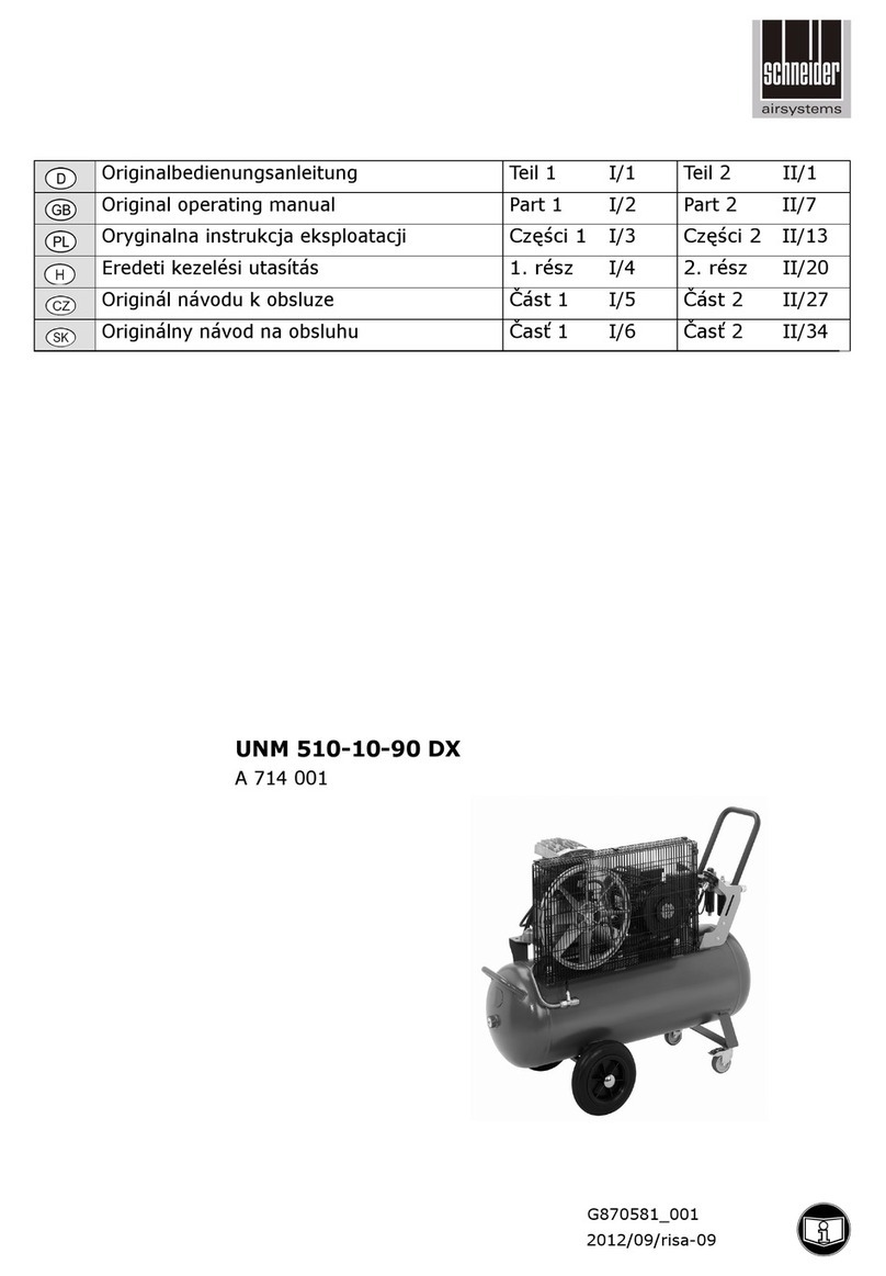 Schneider Airsystems UNM 510-10-90 DX User manual Schneider Airsystems UNM 510-10-90 DX User manual