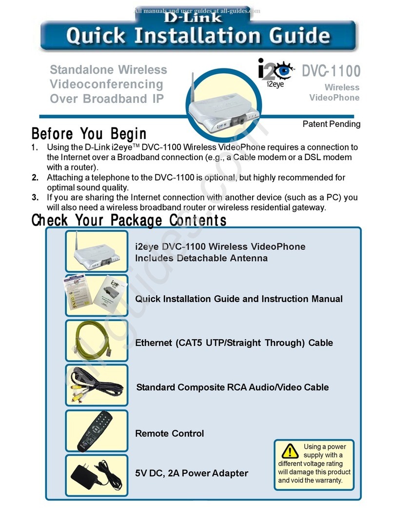 D-Link i2eye DVC-1100 User manual D-Link i2eye DVC-1100 User manual