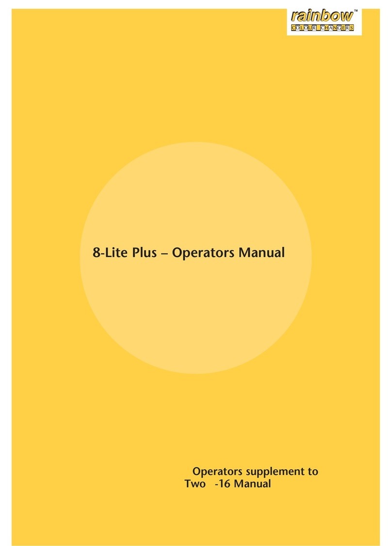 Rainbow Colour Changers 8-Lite Plus Operator's manual