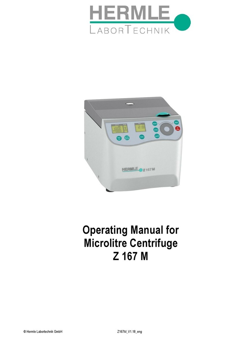Hermle Z 167 M operating manual