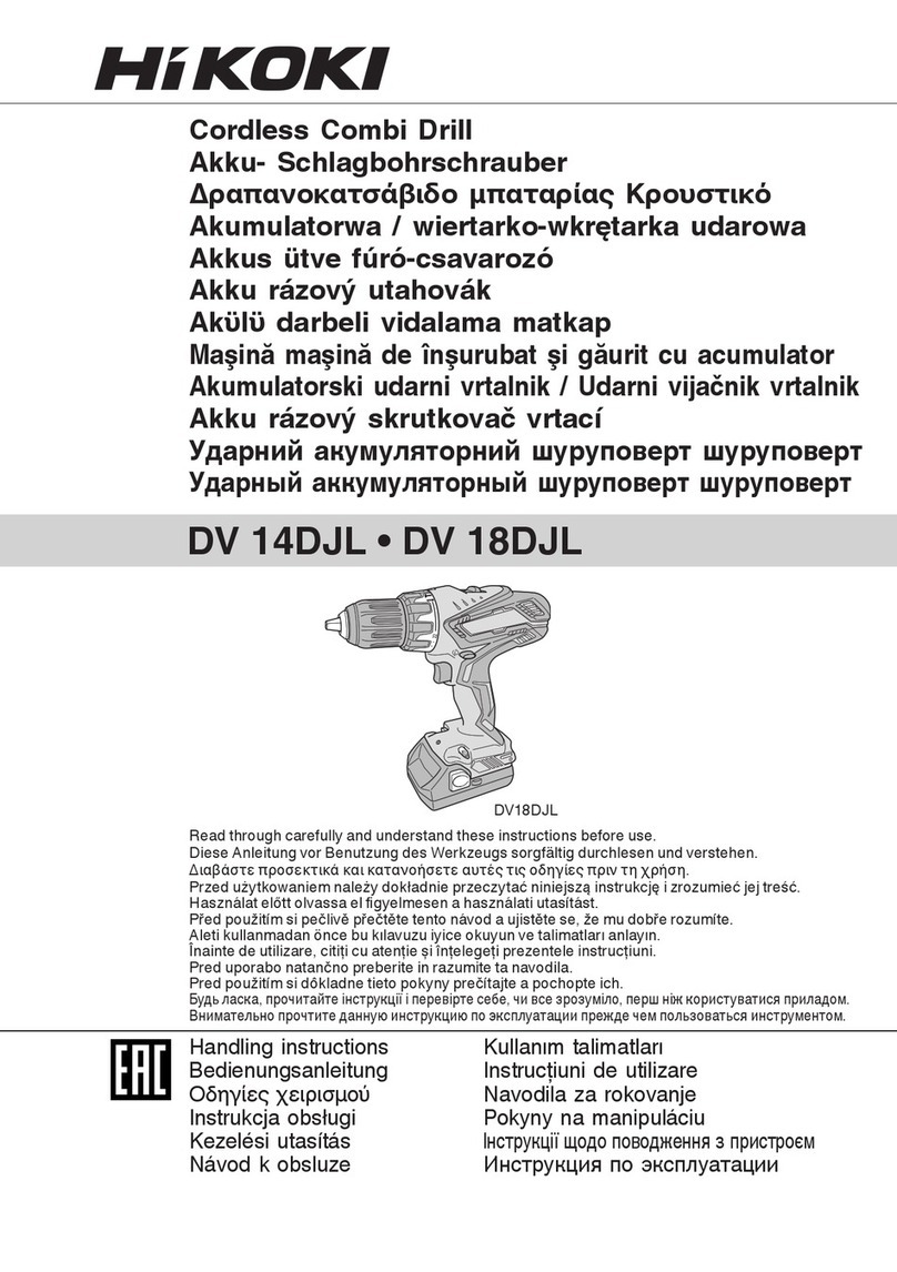 HIKOKI DV 14DJL User manual