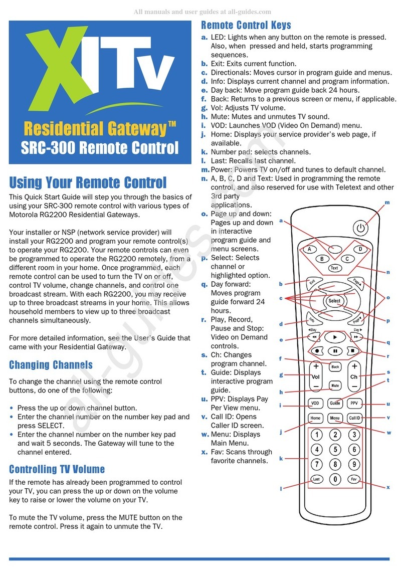 Motorola SRC-300 User manual