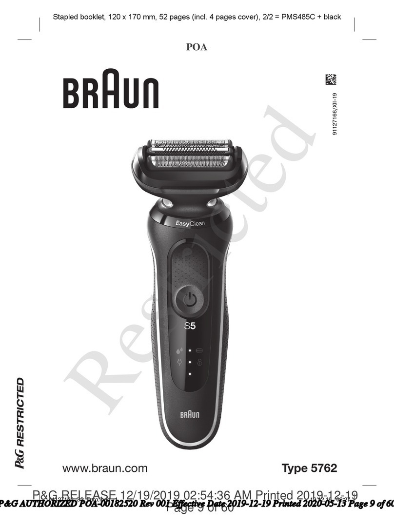 Braun 5762 Series User manual