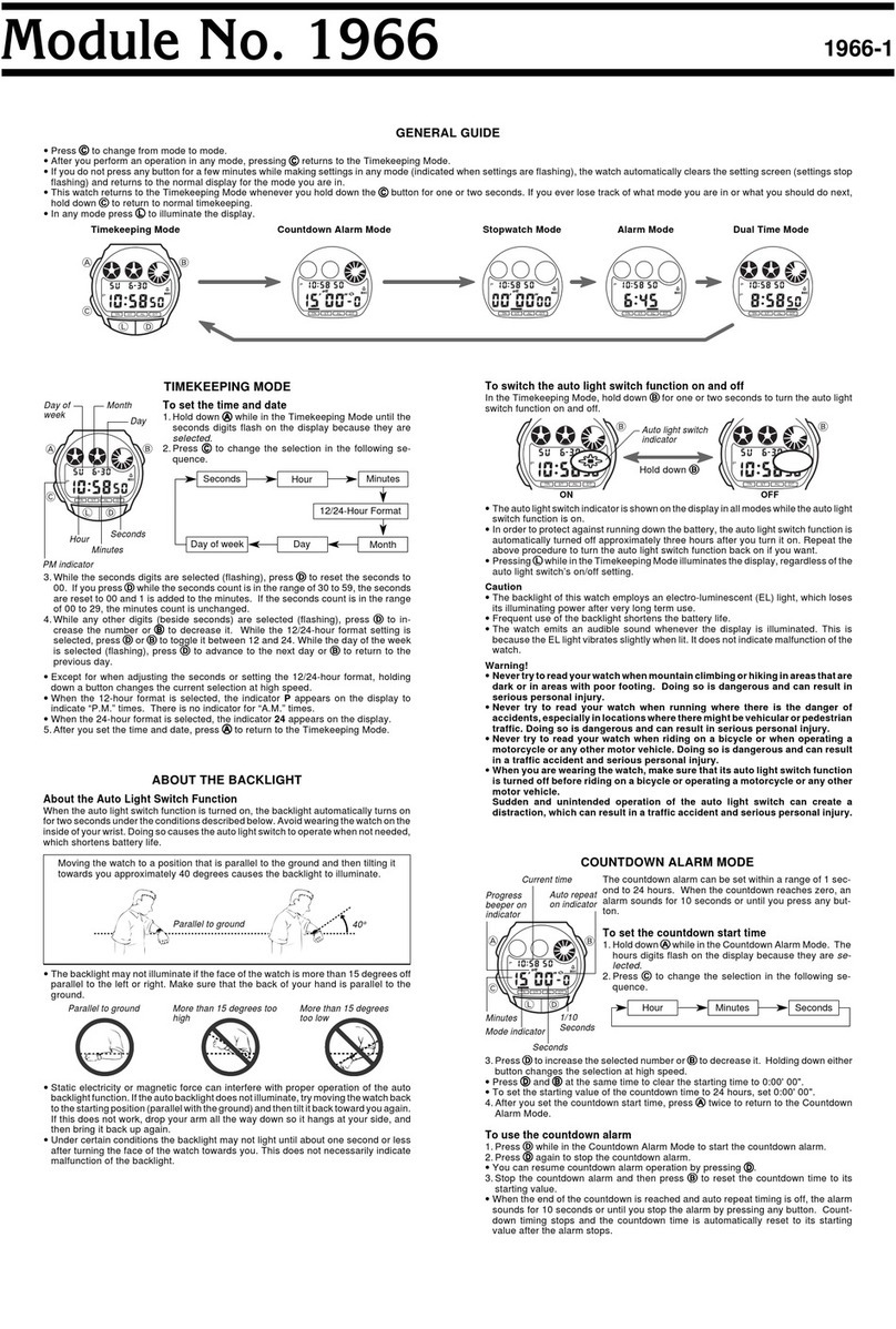 Casio 1966 User manual Casio 1966 User manual