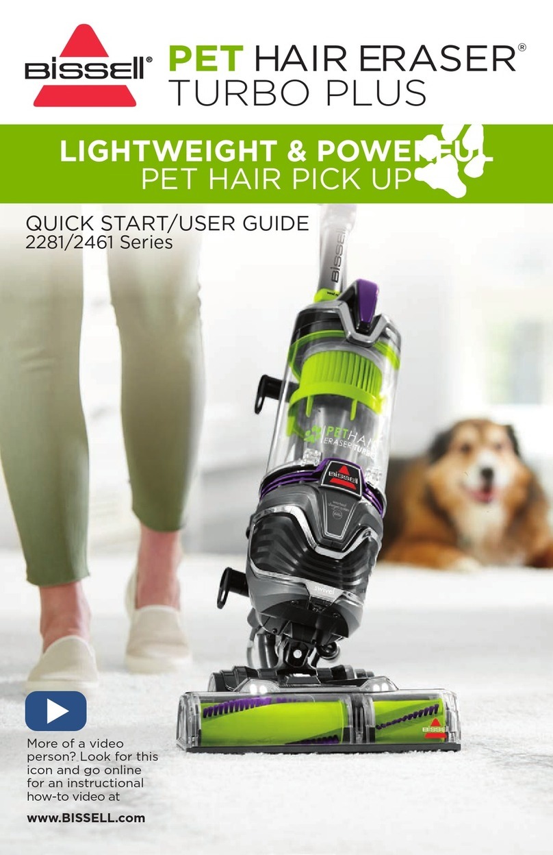 Bissell PET HAIR ERASER 2281 user guide