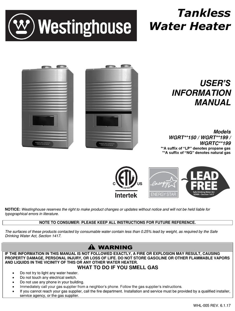 Westinghouse WGRTC 199 Series User's information manual Westinghouse WGRTC 199 Series User's information manual