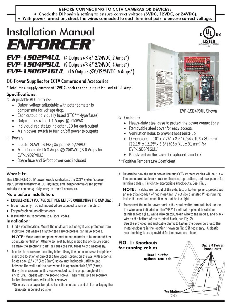 ENFORCER EVP-1SD2P4UL User manual ENFORCER EVP-1SD2P4UL User manual