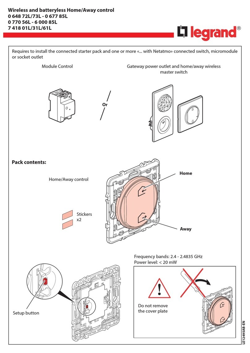 LEGRAND 0 648 73L User manual