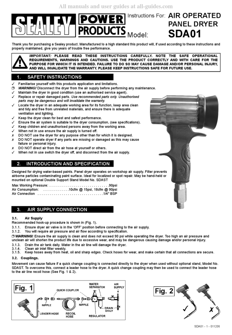Sealey SDA01 User manual