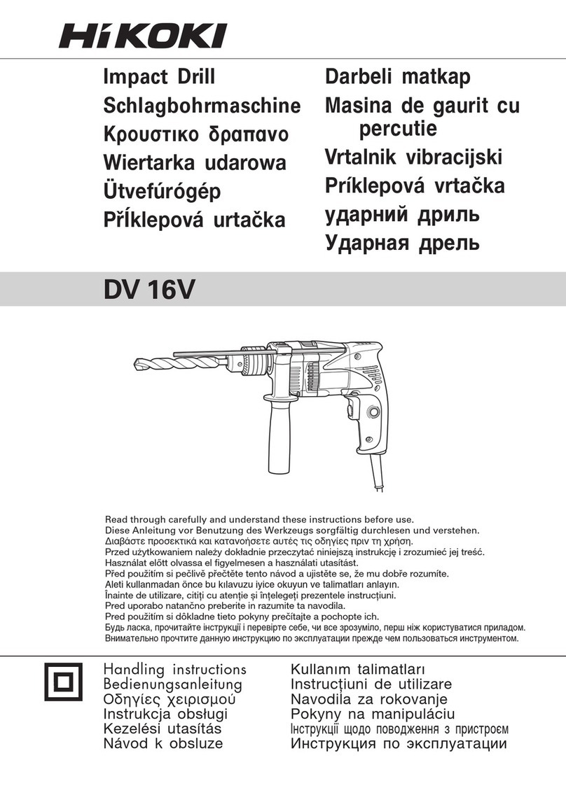 HIKOKI DV 16V User manual