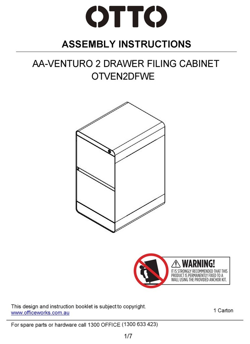 Otto AA-VENTURO OTVEN2DFWE Assembly instructions
