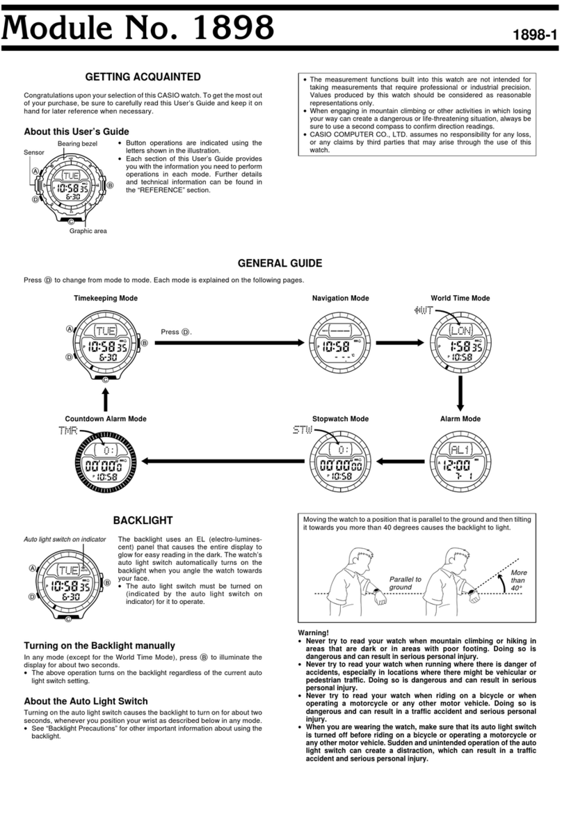 Casio 1898 User manual