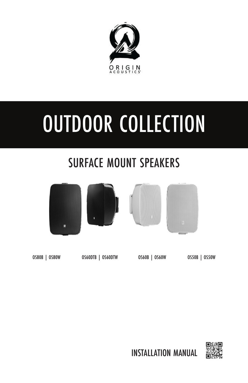 Origin Acoustics OUTDOOR OS80B installation manual