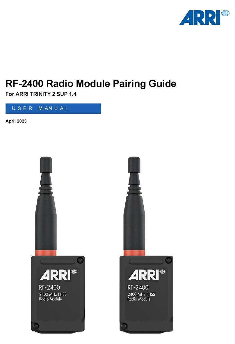 ARRI RF-2400 User manual