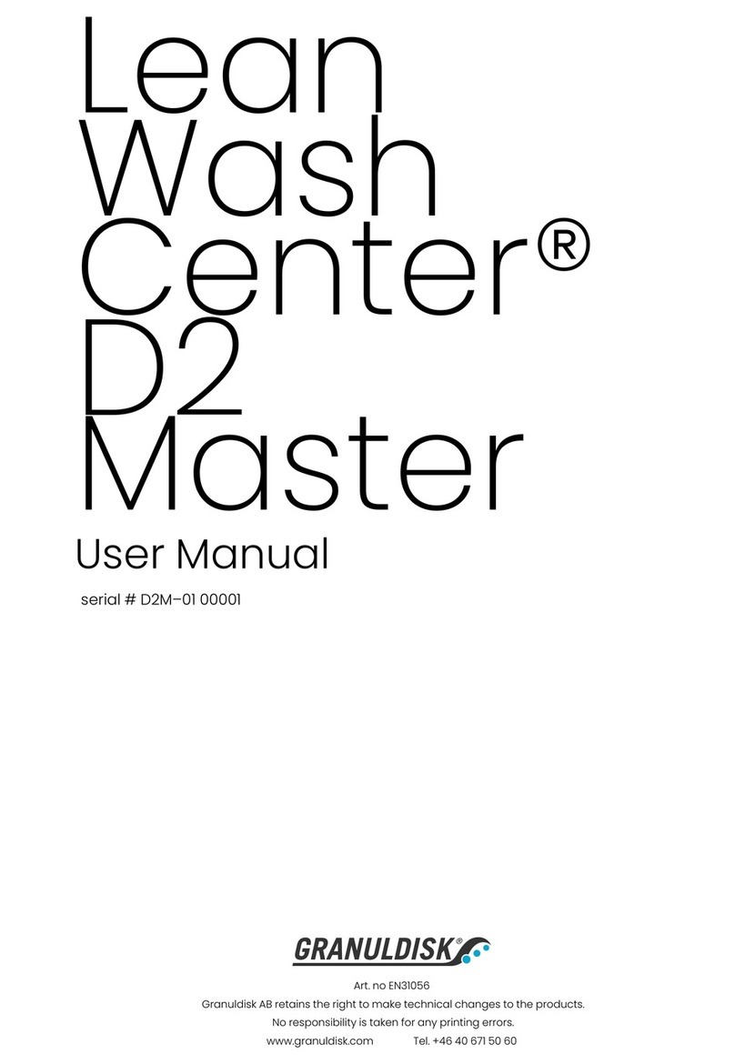 GRANULDISK Lean Wash Center D2 Base User manual