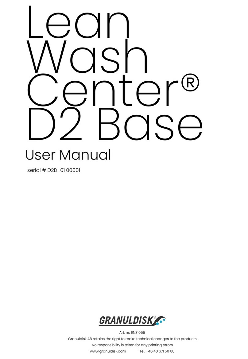 GRANULDISK Lean Wash Center D2 Base user manual