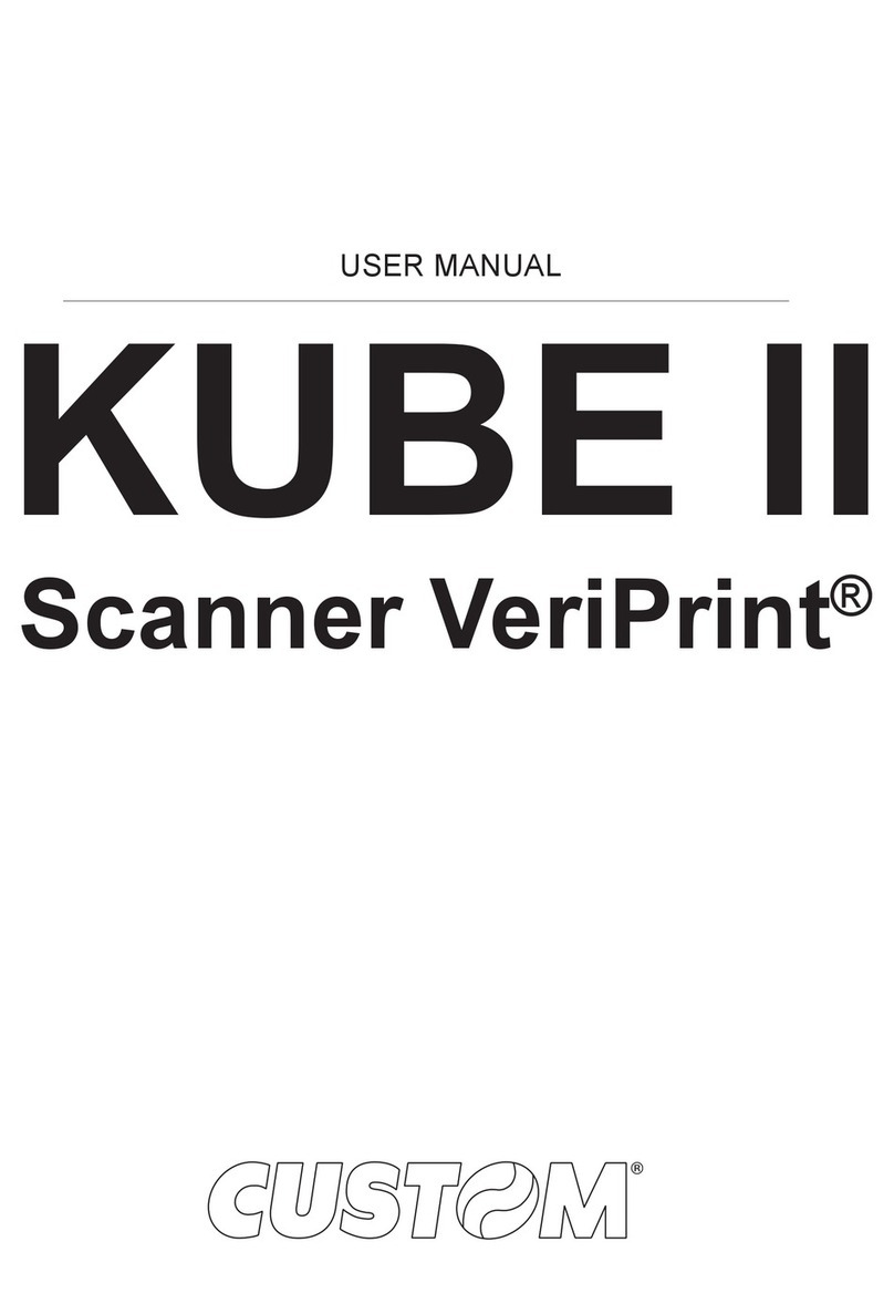 Custom Audio Electronics Scanner VeriPrint KUBE II user manual Custom Audio Electronics Scanner VeriPrint KUBE II user manual