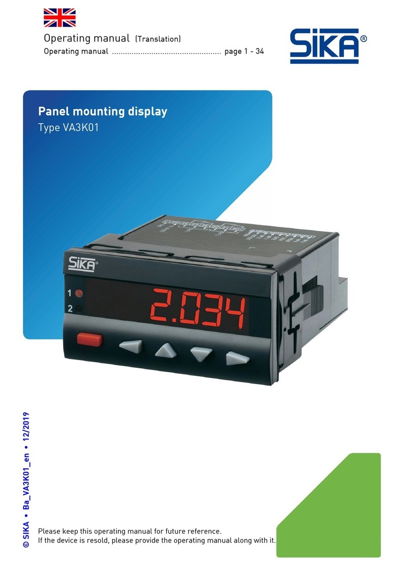 SIKA VA3K01 User manual