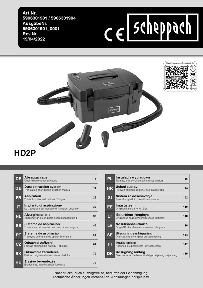 Scheppach HD2P Instructions for use