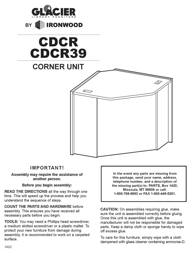 Ironwood GLACIER CDCR User manual Ironwood GLACIER CDCR User manual