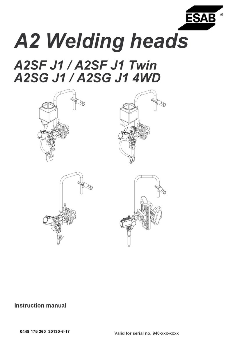 ESAB A2SF J1 User manual ESAB A2SF J1 User manual