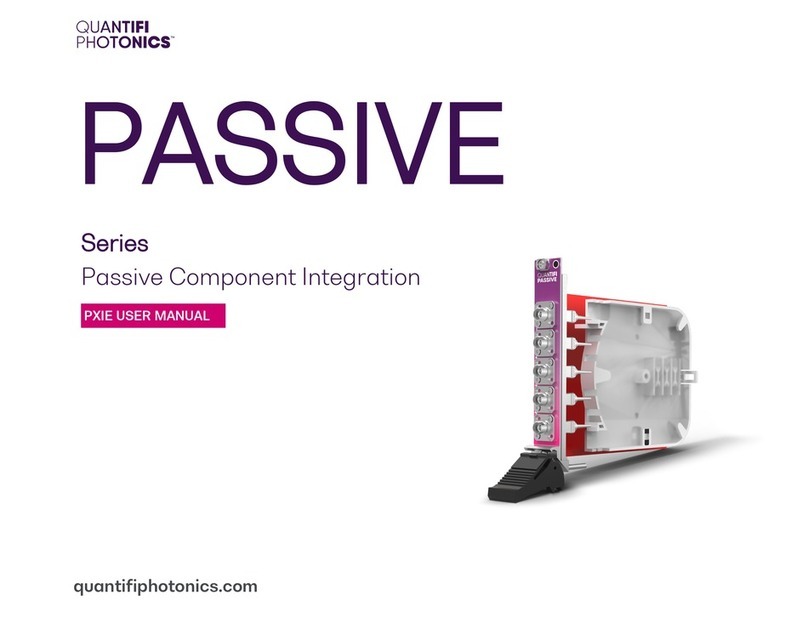 Quantifi Photonics PASSIVE Series user manual Quantifi Photonics PASSIVE Series user manual