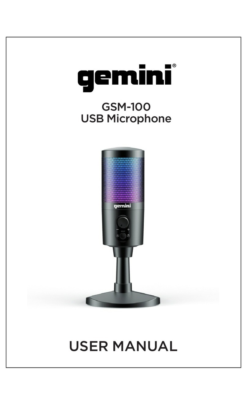 Gemini GSM-100 User manual