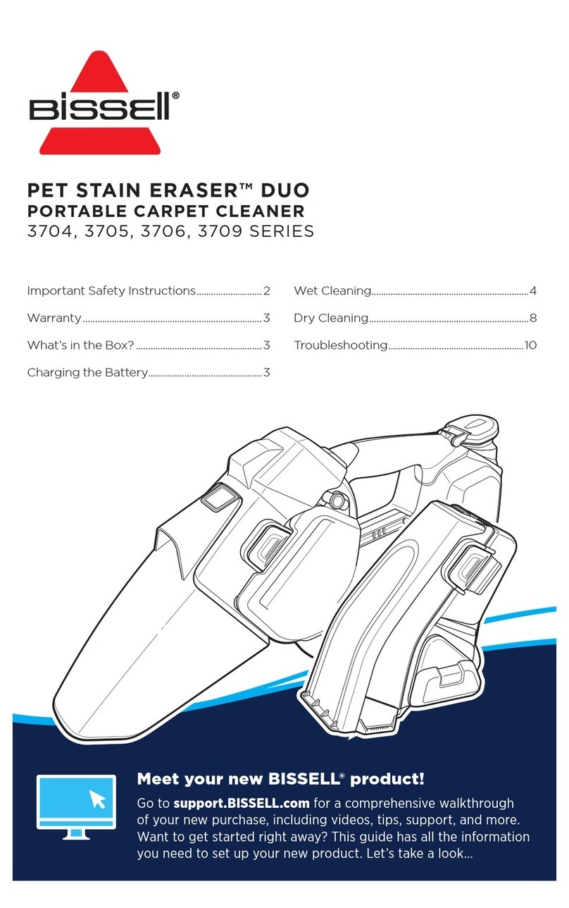 Bissell STAIN ERASER PET User manual