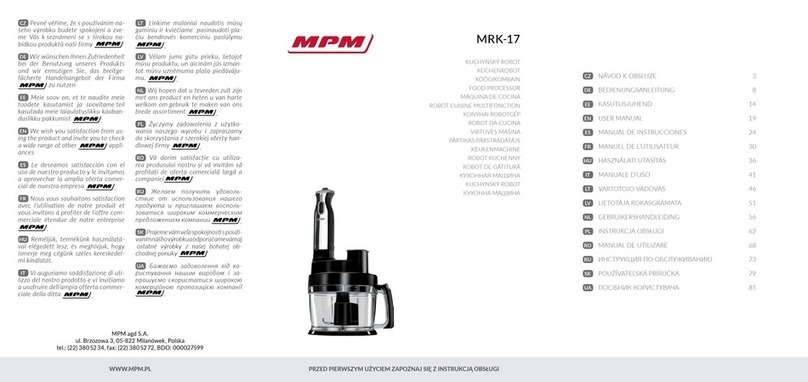 MPM MRK-17 User manual