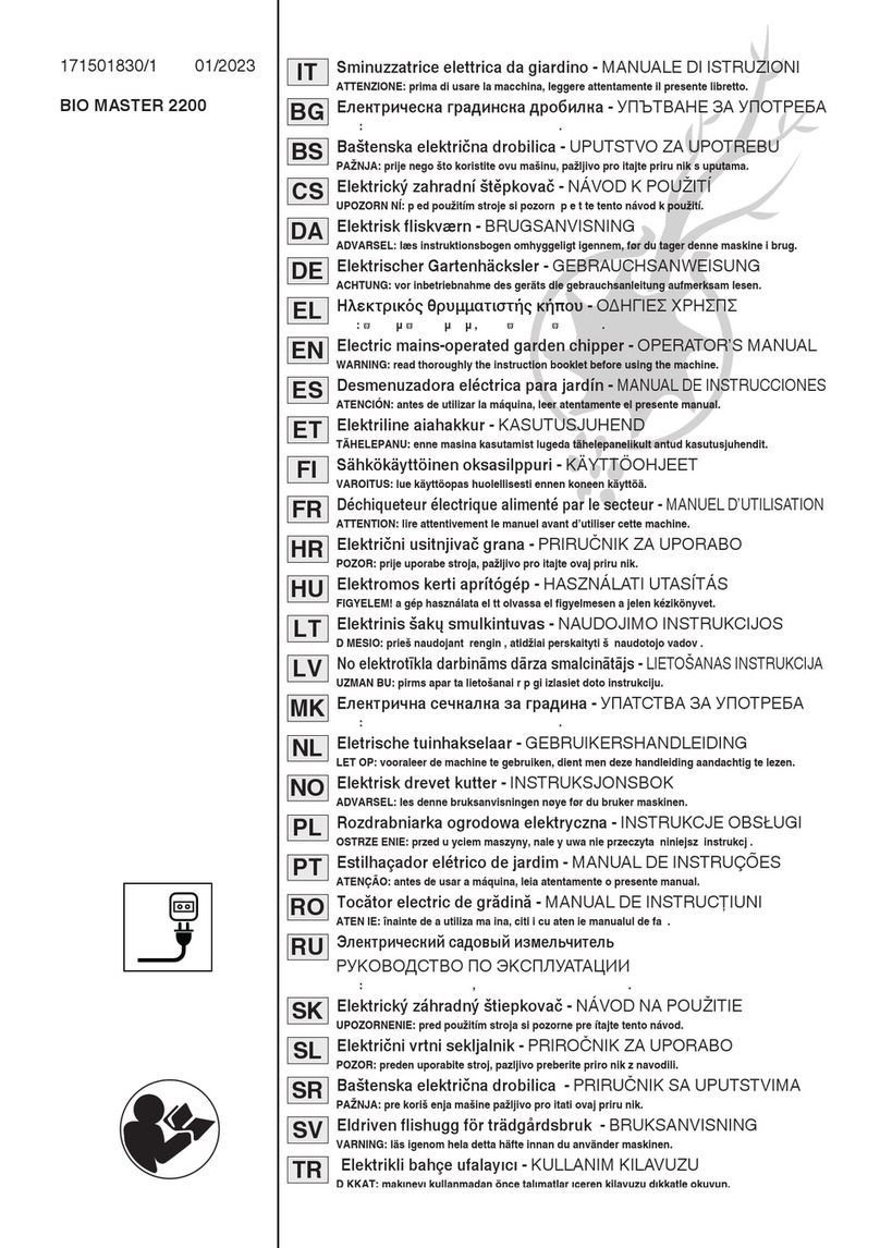 Stiga BIO MASTER 2200 Operator's manual