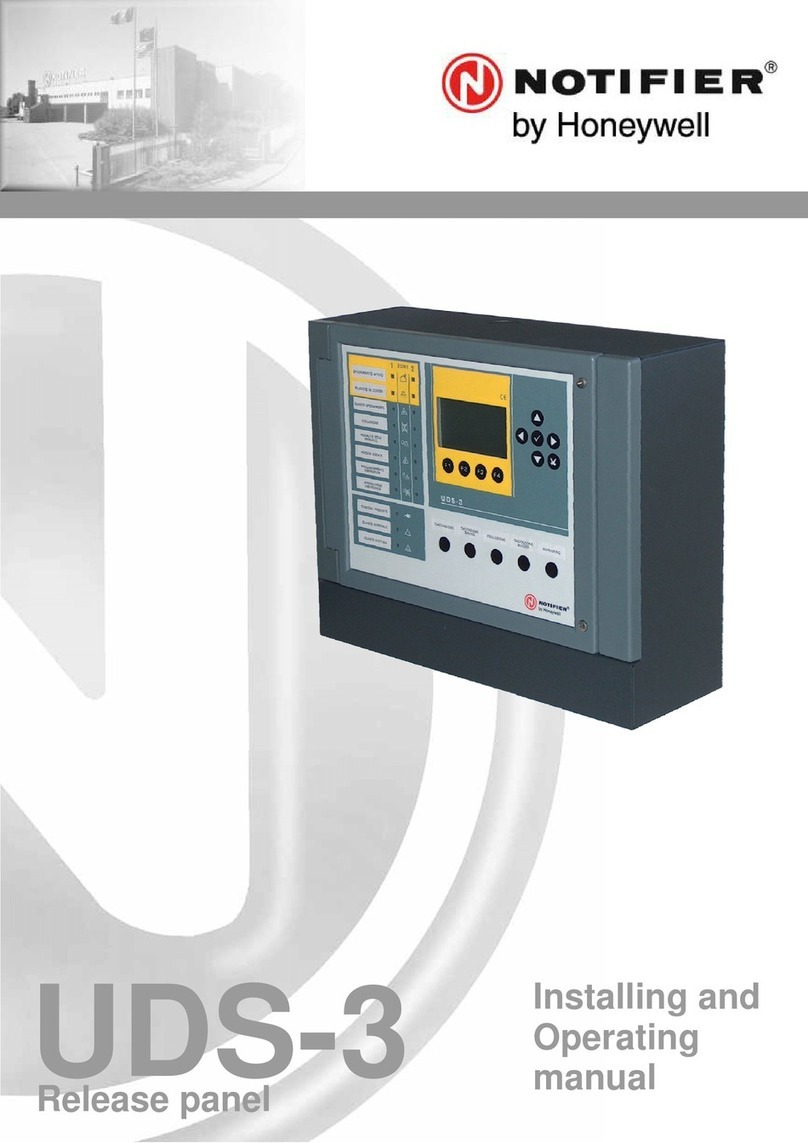 Honeywell NOTIFIER UDS-3 Wiring diagram