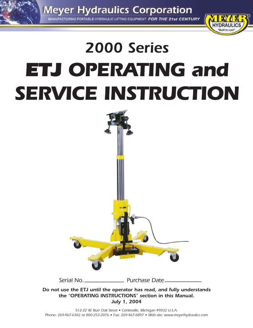 Meyer 2000 Series Operating and service instructions