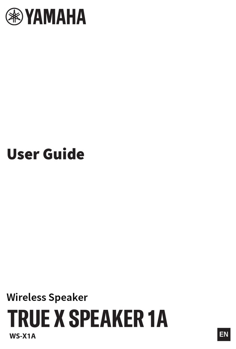 Yamaha TRUE X SPEAKER 1A User manual