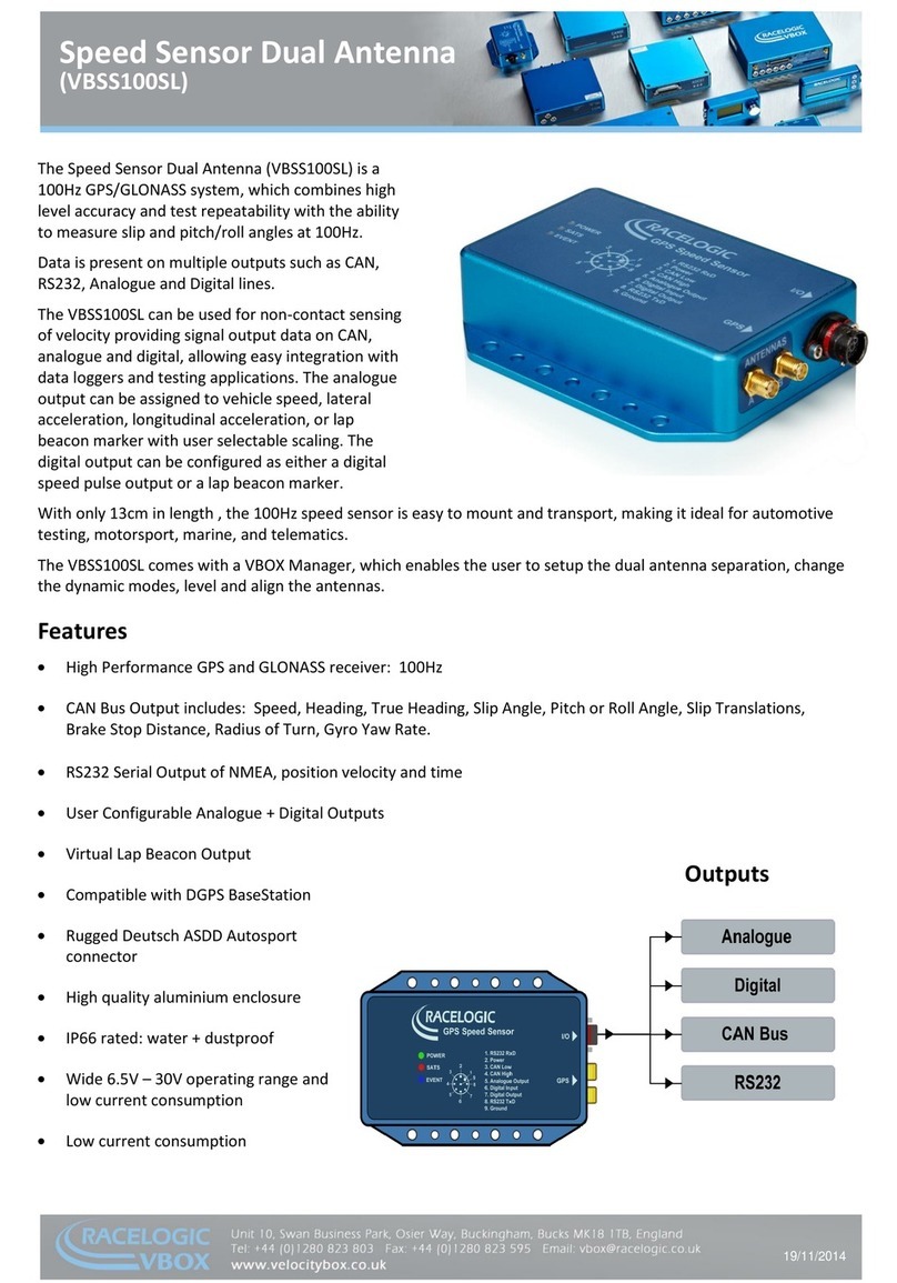Racelogic VBSS100SL quick start guide Racelogic VBSS100SL quick start guide