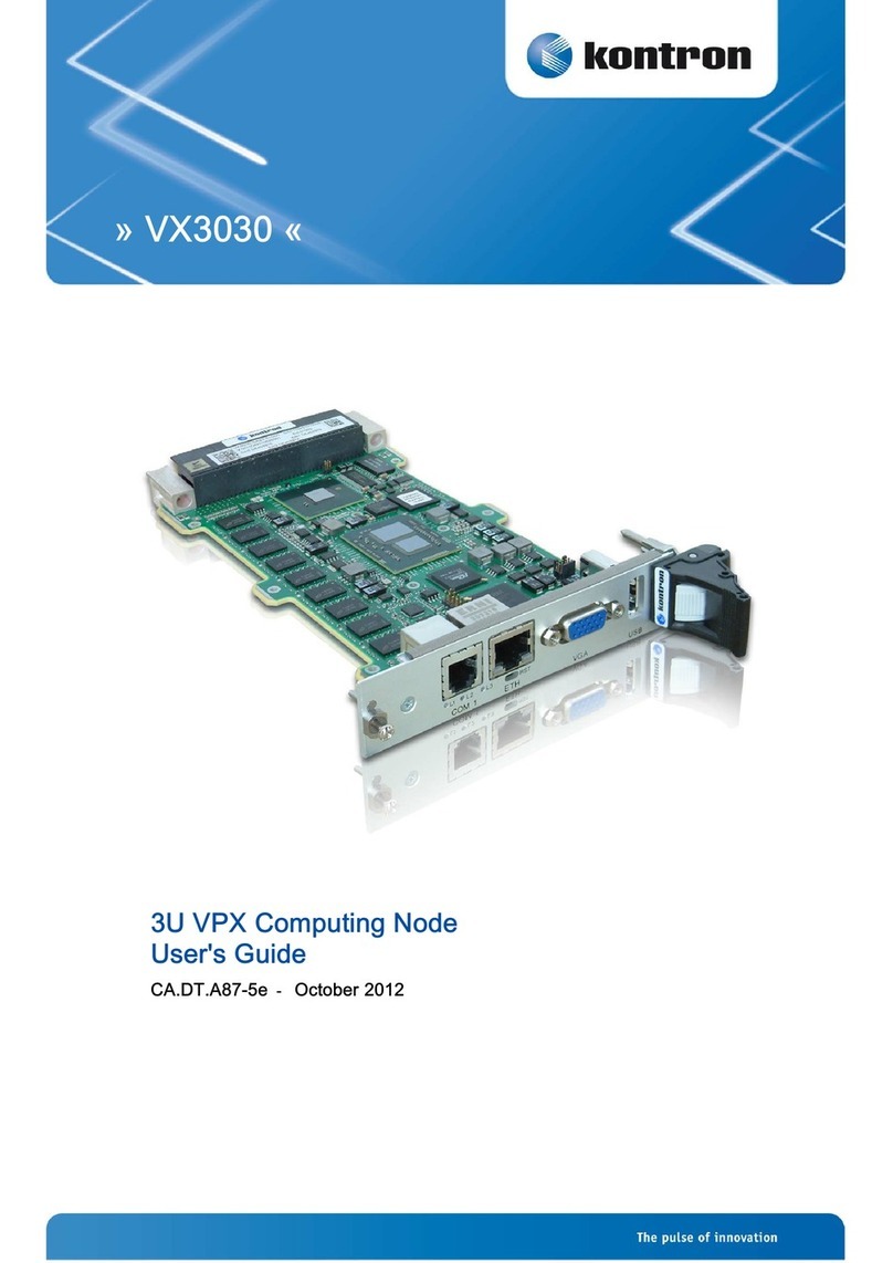 Kontron VX3030 user guide