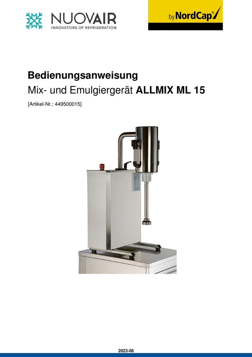 Nordcap NUOVAIR ALLMIX ML 15 User manual