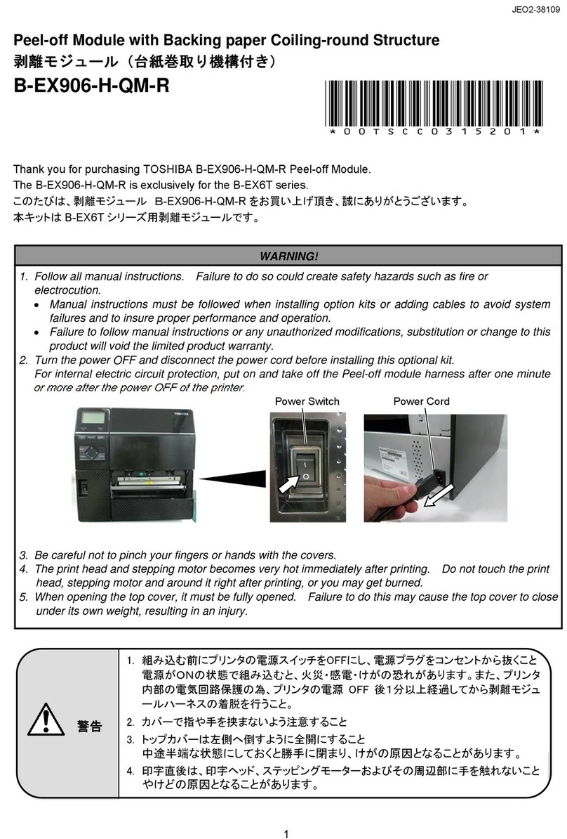 Toshiba B-EX906-H-QM-R User manual