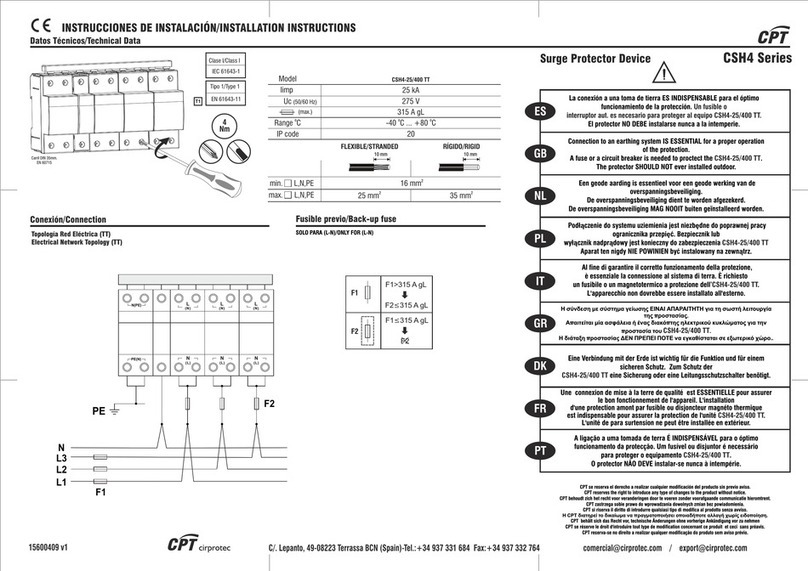 CPT CSH4 Series installation instructions