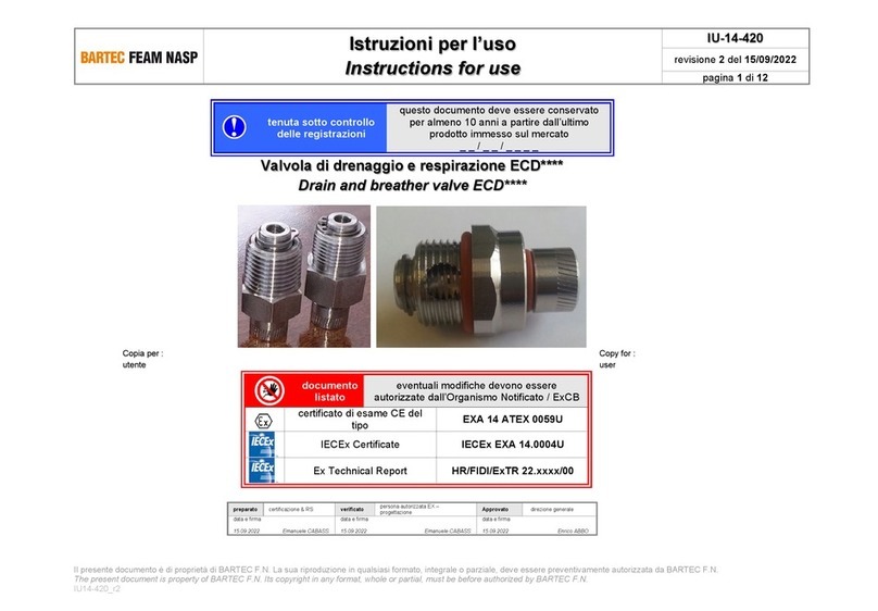 BARTEC FEAM ECD Series Instructions for use