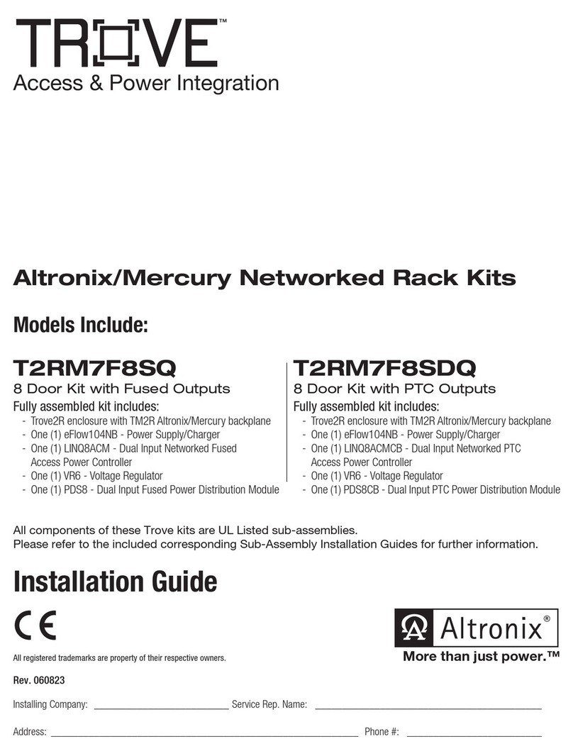 Altronix Trove T2RM7F8SQ installation guide