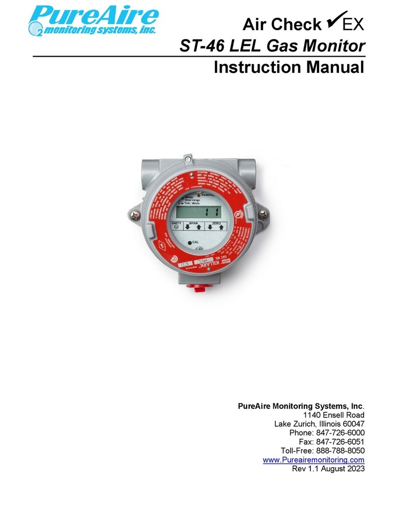 PureAire Monitoring Systems Air Check EX ST-46 instruction manual