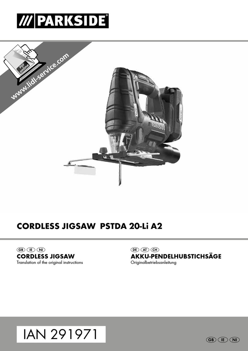 Parkside PSTDA 20-Li A2 Translation of the original instructions Parkside PSTDA 20-Li A2 Translation of the original instructions