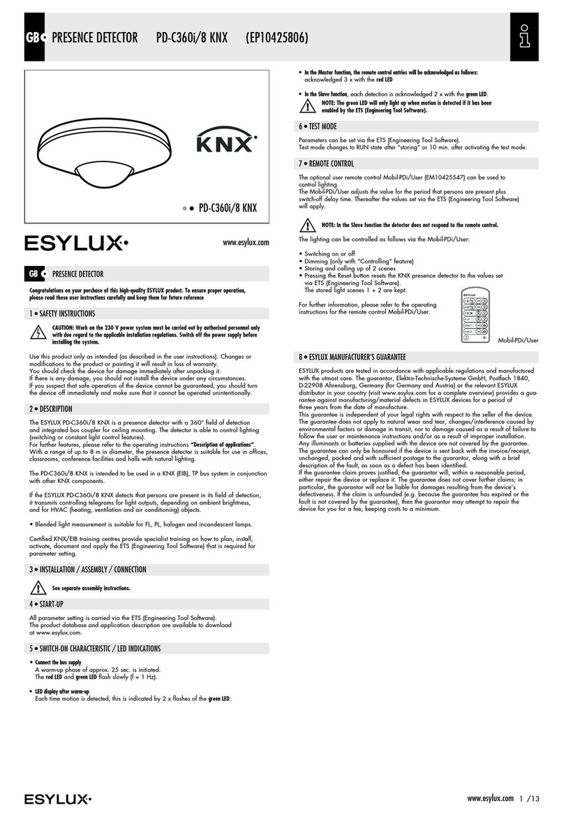 ESYLUX EP10425806 User manual