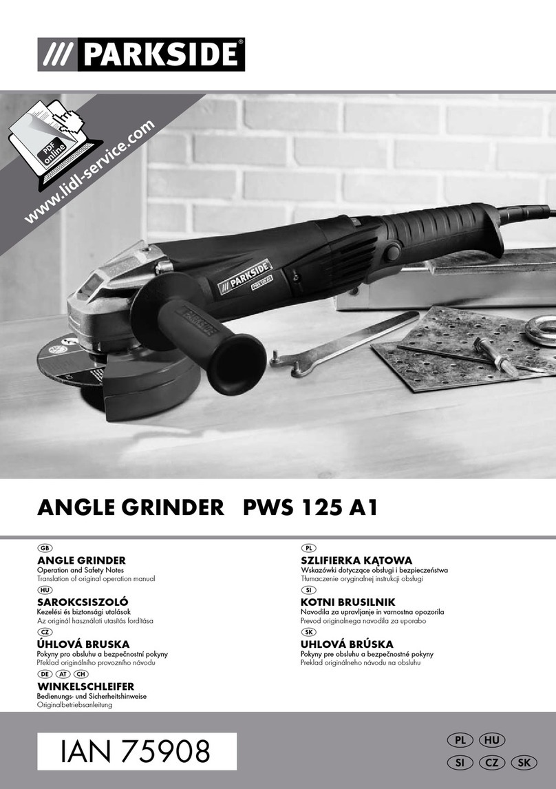 Parkside PWS 125 A1 User manual